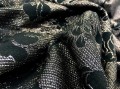 żakard elastyczny jersey dzianina różowy czarny www.sklepzkokarda.pl 