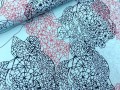 turkusowy materiał na letnią sukienkę w geometryczny wzór wzory www.sklepzkokarda.pl